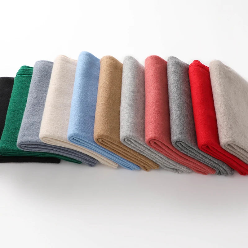 KOIJINSKY New 100% Cashmere / 35% Cashmere 180*40 Women's Knitted Scarf Autumn Soft Solid Scarf Winter Warm Solid Men's Scarf
