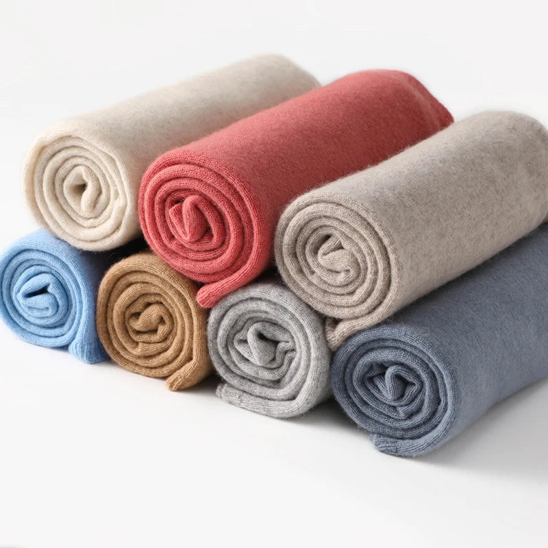 KOIJINSKY New 100% Cashmere / 35% Cashmere 180*40 Women's Knitted Scarf Autumn Soft Solid Scarf Winter Warm Solid Men's Scarf